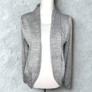 Blushed Women Open Front Cardigan Sweater Heathered Gray Size Medium